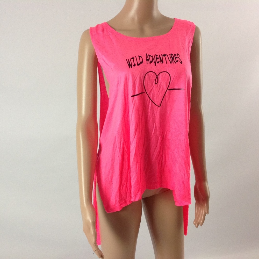 New Popular Women's Tank Top Pink/White Sizes S&L